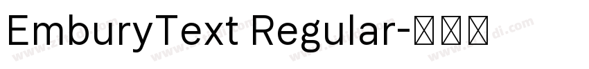 EmburyText Regular字体转换